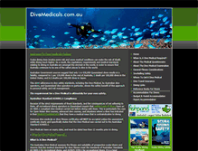 Tablet Screenshot of divemedicals.com.au